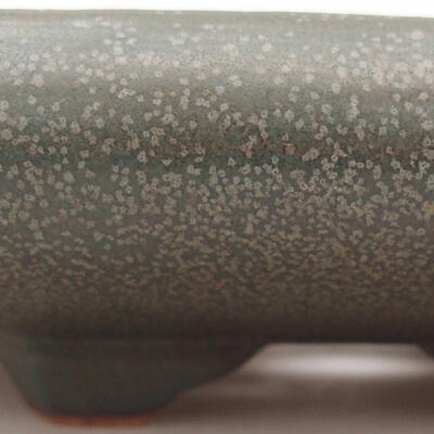 Keramik-Bonsaischale 17,5 x 15 x 3,5 cm, Farbe grau - 2