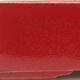 Keramik-Bonsaischale 13 x 10 x 3,5 cm, Farbe Rot - 2/3