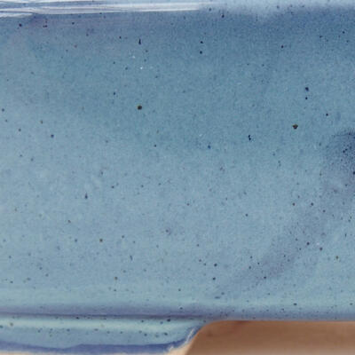 Keramik-Bonsaischale 13 x 10,5 x 4 cm, Farbe Blau - 2