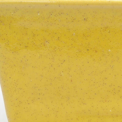 Keramik-Bonsaischale 11,5 x 9,5 x 6 cm, Farbe gelb - 2