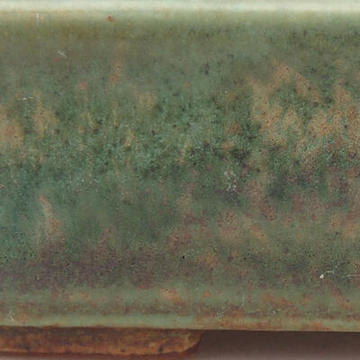 Keramik-Bonsaischale 11 x 8,5 x 3 cm, Farbe grün - 2