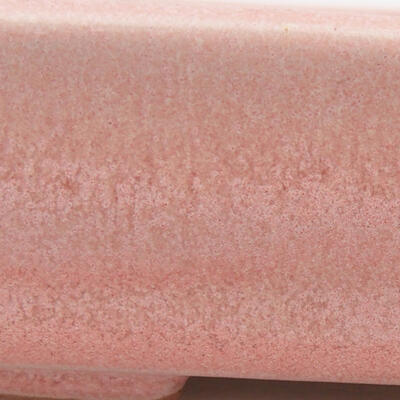 Keramik-Bonsaischale 11 x 8,5 x 3 cm, Farbe rosa - 2