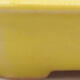 Keramik-Bonsaischale 12,5 x 11,5 x 2 cm, Farbe gelb - 2/3