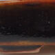 Keramik-Bonsaischale 10 x 8 x 2 cm, Farbe schwarzbraun - 2/3