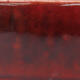 Keramik-Bonsaischale 13 x 10 x 3 cm, Farbe Rot - 2/3
