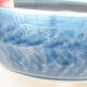 Keramische Bonsai-Schale 14 x 14 x 5,5 cm, Farbe blau - 2/3