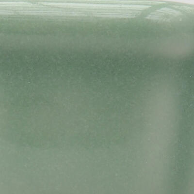Keramik-Bonsaischale 4 x 4 x 2,5 cm, Farbe grün - 2