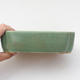Keramik Bonsaischale 18 x 12,5 x 5 cm, Farbe grün - 2/4