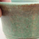 Bonsaischale aus Keramik 8,5 x 8,5 x 5 cm, Farbe grün - 2/3