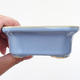 Keramik Bonsai Schüssel 10,5 x 8,5 x 4 cm, blaue Farbe - 2/4