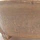 Keramik-Bonsaischale 14 x 13 x 5 cm, Farbe braun - 2/3