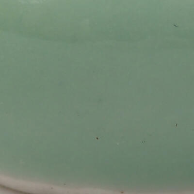 Keramik-Bonsaischale 4 x 4 x 2 cm, Farbe grün - 2