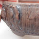 Keramik-Bonsaischale 9,5 x 9,5 x 4,5 cm, Farbe braun - 2/3