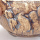 Keramik-Bonsaischale 9,5 x 9,5 x 6 cm, Farbe braun - 2/3
