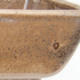 Keramik Bonsai Schüssel 12 x 9 x 4,5 cm, braun-beige Farbe - 2. Qualität - 2/4
