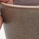 Keramische Bonsai-Schale 10,5 x 10,5 x 10 cm, Farbe braun-grün - 2/3
