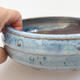 Keramik Bonsai Schüssel - 16 x 16 x 5 cm, Farbe blau - 2/3