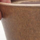 Keramische Bonsai-Schale 10,5 x 10,5 x 9,5 cm, braune Farbe - 2/3