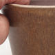 Keramische Bonsai-Schale 10,5 x 10,5 x 9,5 cm, beige Farbe - 2/3