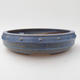 Keramik Bonsai Schüssel - 23,5 x 23,5 x 5,5 cm, blaue Farbe - 2/3
