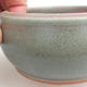 Keramik Bonsai Schüssel 10 x 10 x 5 cm, Farbe grün - 2/3