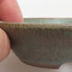 Keramik Bonsai Schüssel 9 x 9 x 2 cm, Farbe grün - 2/3