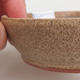 Keramik Bonsai Schüssel 11 x 11 x 3 cm, Farbe beige - 2/3