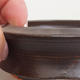Keramik Bonsaischale 7 x 7 x 2,5 cm, Farbe braun - 2/3
