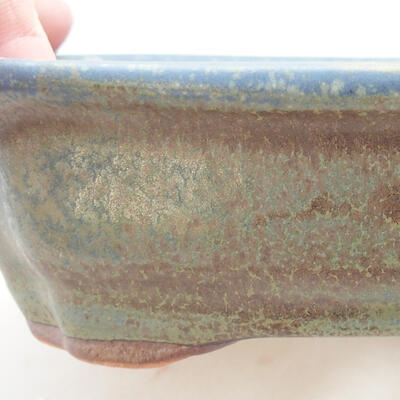 Bonsaischale aus Keramik 15 x 12 x 4 cm, Farbe blau - 2