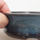 Keramik Bonsai Schüssel 13 x 13 x 4 cm, Farbe blau - 2/3