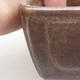 Keramische Bonsai-Schale 13 x 9 x 4,5 cm, braune Farbe - 2/4