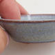 Keramik Bonsaischale 5,5 x 5,5 x 1,5 cm, Farbe blau - 2/3