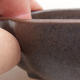 Keramische Bonsai-Schale 10 x 8 x 3 cm, Farbe braun - 2/4