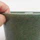 Keramik Bonsaischale 12 x 12 x 7,5 cm, Farbe grün - 2/3