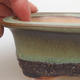 Keramik Bonsaischale 12 x 9 x 5 cm, Farbe grün - 2/3