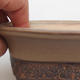 Keramik Bonsaischale 12 x 9 x 5 cm, Farbe braun - 2/3