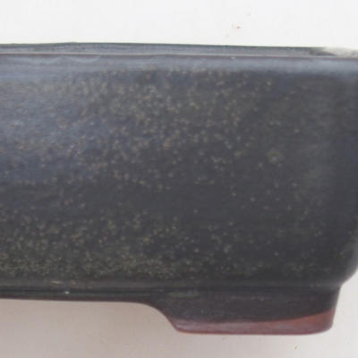 Keramik Bonsai Schüssel 15 x 11 x 5,5 cm, braun-blaue Farbe - 2. Qualität - 2