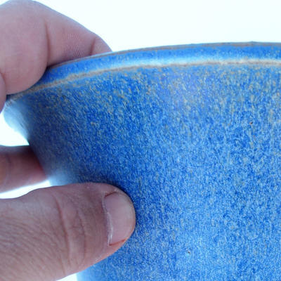 Keramik Bonsai Schüssel 20 x 20 x 20,5 cm Farbe blau - 2