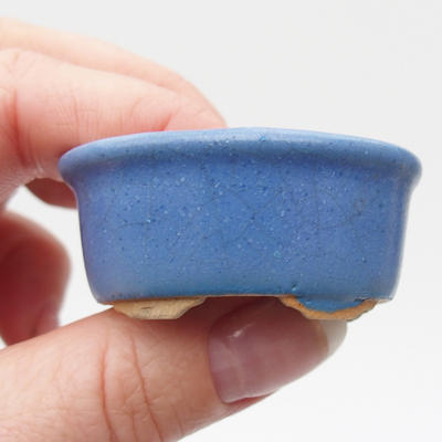 Mini-Bonsaischale 4,5 x 3 x 2 cm, Farbe blau - 2