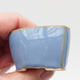 Mini-Bonsaischale 4,5 x 4,5 x 3 cm, Farbe blau - 2/3