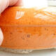 Bonsaischale aus Keramik 21 x 21 x 7,5 cm, Farbe orange - 2/3