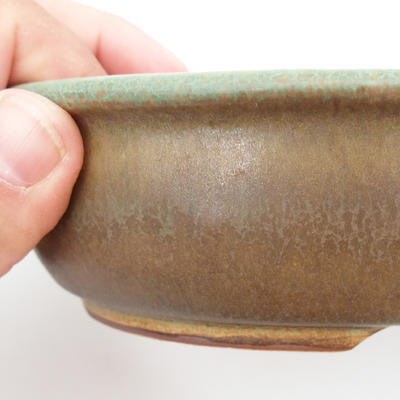 Keramik Bonsai Schüssel 22 x 17 x 5 cm, braun-grüne Farbe - 2