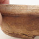 Keramik Bonsai Schüssel 16 x 16 x 5 cm, graue Farbe - 2. Qualität - 2/3