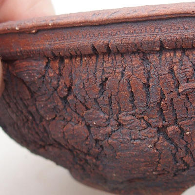 Keramik Bonsai Schüssel 15 x 15 x 4,5 cm, Farbe rissig - 2