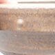 Keramische Bonsai-Schale 17,5 x 17,5 x 5 cm, braune Farbe - 2/4