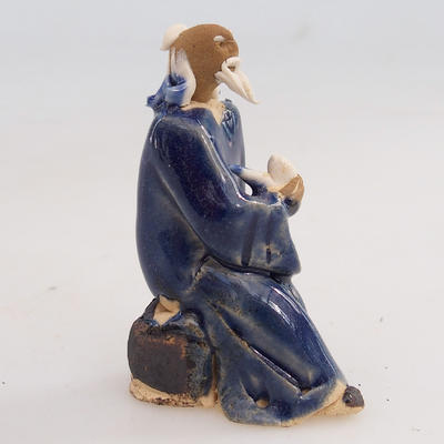 Keramikfigur - ein Salbei mit einer Pfeife - 2