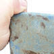 Bonsaischale aus Keramik 2. Wahl - 15 x 15 x 19 cm, Farbe braun-blau - 2/4