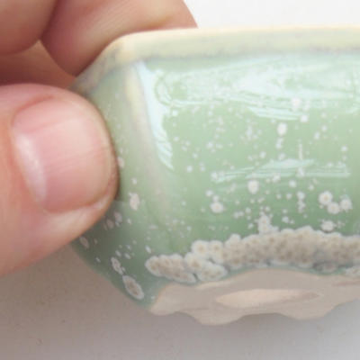Mini Bonsai Schüssel 7 x 6,5 x 3 cm, Farbe grün - 2
