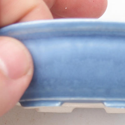 Mini Bonsai Schüssel 8,5 x 6,5 x 2,5 cm, Farbe blau - 2