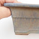 Bonsaischale aus Keramik 2. Wahl - 19,5 x 14 x 7,5 cm, Farbe braun-blau - 2/4
